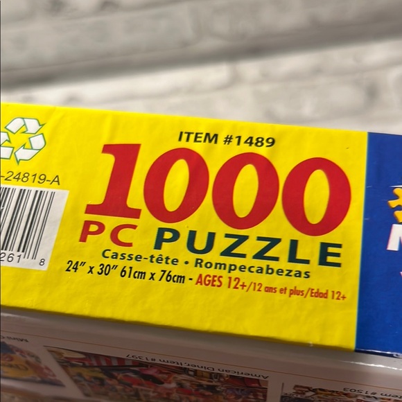 White Mountain 1000 piece Puzzle Vibrant colors Jigsaw complete I love islands - Picture 9 of 11